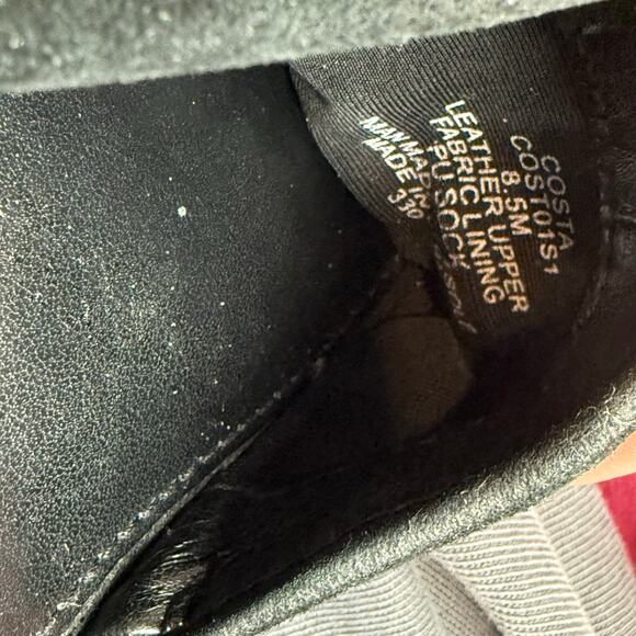 Steve Madden Black Suede Leather Costa Sandal Embellished Heel 8.5 - Picture 3 of 5